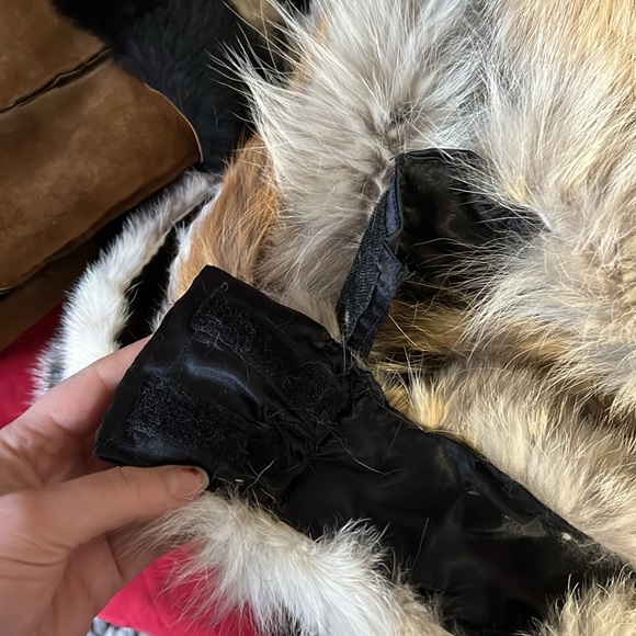 Handmade real wolf fur headband - Picture 6 of 6